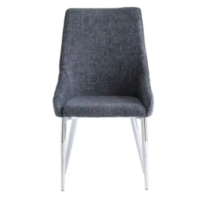 WOF Rhone Deep Blue Textured Fabric Dining Chair